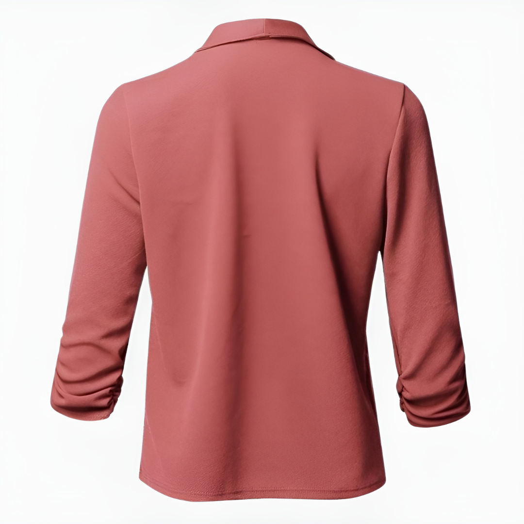 Blazer de Manga Larga con Silueta Estructurada para Mujer | Contexto Profesional o Formal