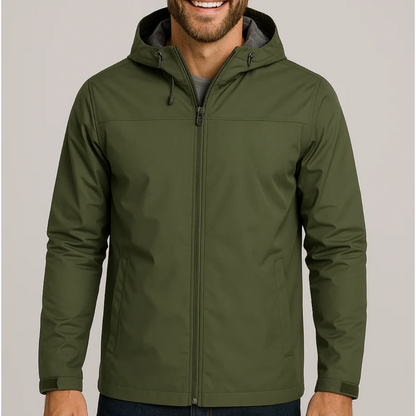 Chaqueta Con Capucha Y Bolsillos Laterales Para Hombre | Ideal Para Uso Diario Y Actividades Exteriores
