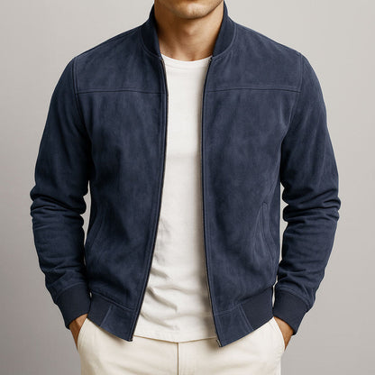 Chaqueta Con Cremallera Frontal Y Cuello Alto Para Hombre | Ideal Para Uso Diario Y Entretiempo