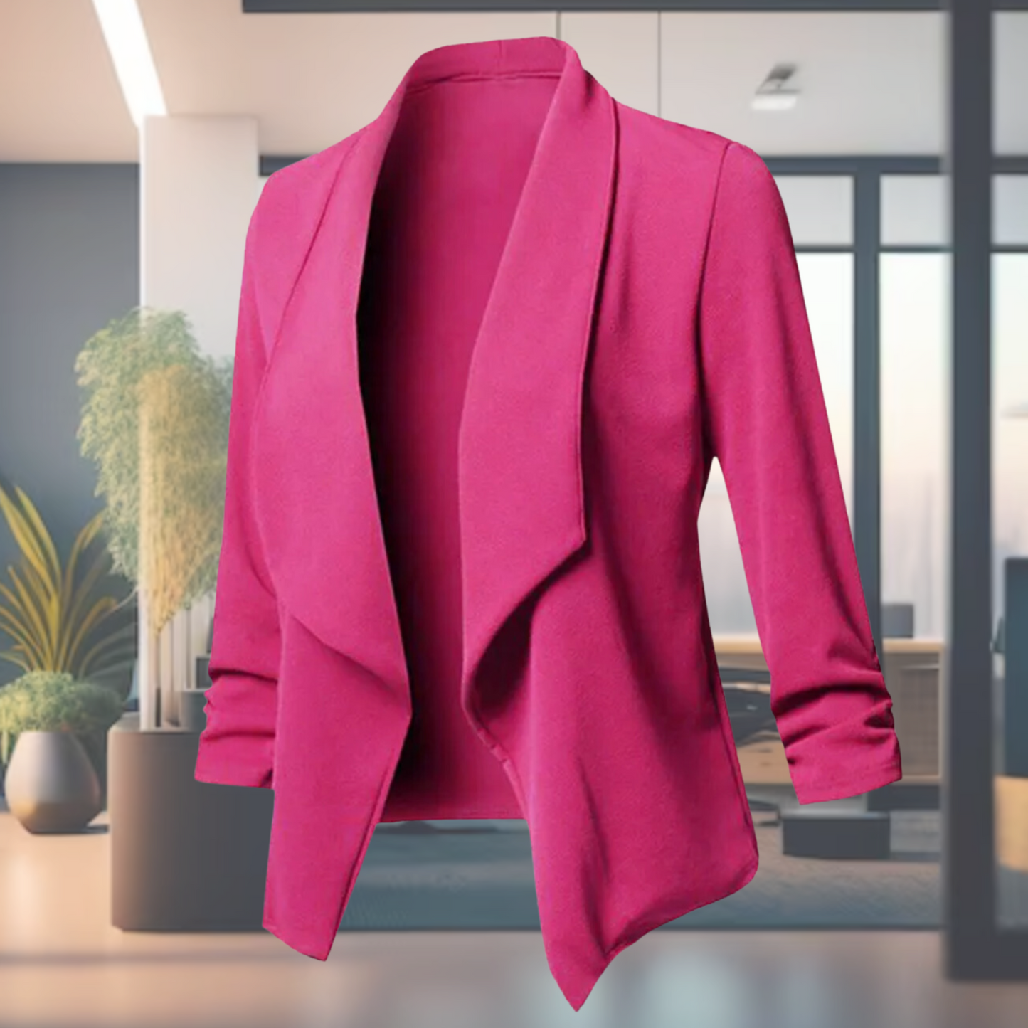 Blazer De Corte Estructurado Con Cierre De Un Botón Para Mujer | Ideal Para Uso Profesional Y Eventos