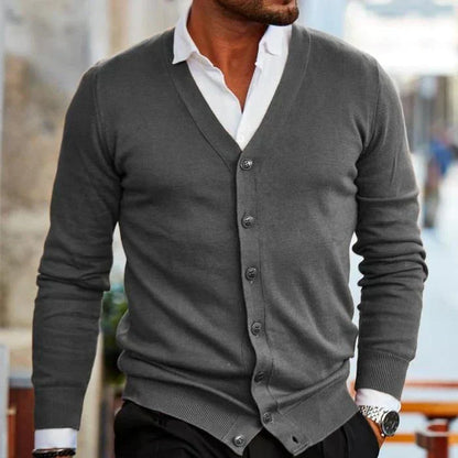 Jersey De Hombre Con Cuello En V Y Botones | Ideal Para Uso Diario Informal Y Profesional