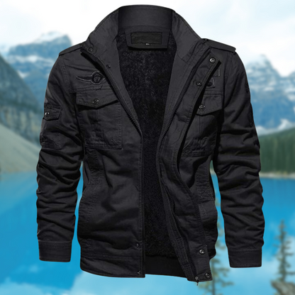 Chaqueta Bomber con Cierre de Cremallera para Hombre | Ideal para Uso Diario
