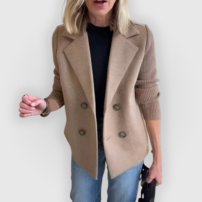 Blazer para Mujer con Corte Ajustado y Mangas Largas de Punto | Ideal para Uso Profesional y Diario