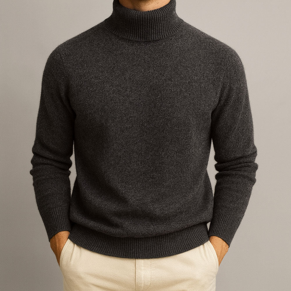 Jersey de Cuello Alto con Corte Ajustado para Hombre | Ideal para Entretiempo