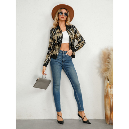 Chaqueta Con Cierre De Cremallera Para Mujer | Ideal Para Uso Diario Y Combinación De Prendas