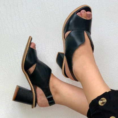 Sandalias De Talón Abierto Con Correa Trasera Para Mujer | Ideales Para Uso Diario Y Temporadas Cálidas