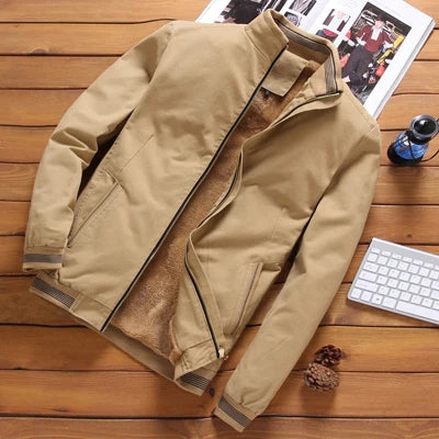 Chaqueta Bomber Con Cierre Frontal Para Hombre | Ideal Para Uso Diario En Clima Fresco