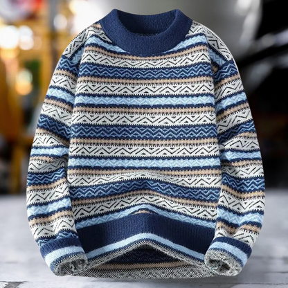 Jersey de Punto con Motivo Clásico para Hombre | Ideal para Uso Diario