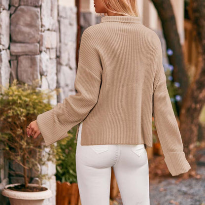 Jersey Minimalista de Manga Larga para Mujer | Ideal para Uso Diario