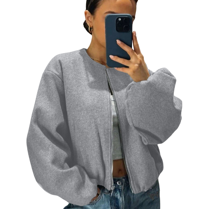 Chaqueta Bomber De Corte Relajado Para Mujer | Ideal Para Uso Diario Y Actividades Informales