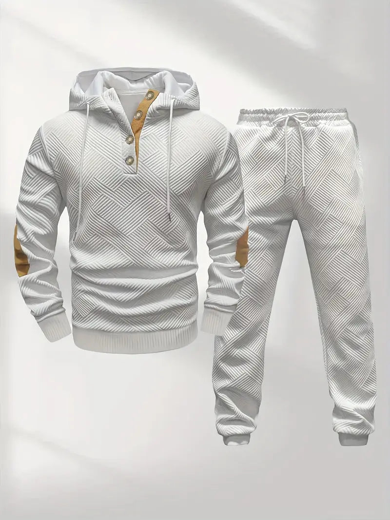 Conjunto de Dos Piezas con Sudadera con Capucha y Pantalón para Hombre | Ideal para Uso Diario
