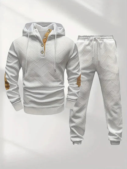 Conjunto de Dos Piezas con Sudadera con Capucha y Pantalón para Hombre | Ideal para Uso Diario
