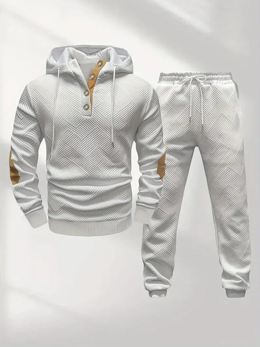 Conjunto de Dos Piezas con Sudadera con Capucha y Pantalón para Hombre | Ideal para Uso Diario