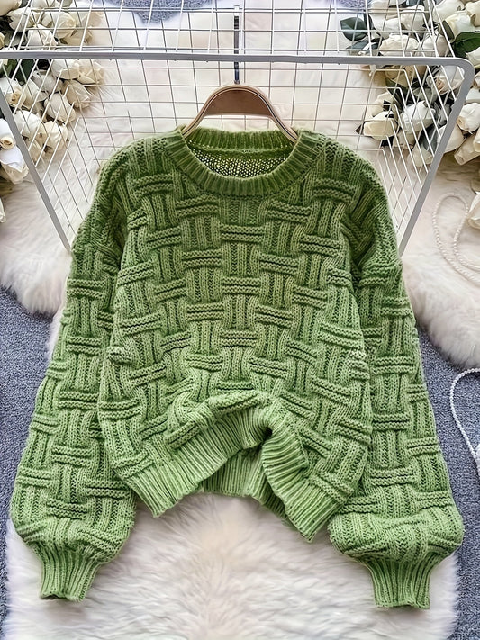 Jersey de Corte Estándar con Cuello Redondo para Mujer | Ideal para Uso Diario