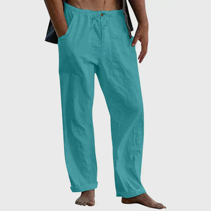 Pantalón Para Hombre Con Corte Holgado Y Cordon De Ajuste | Ideal Para Uso Diario Y Contextos Informales