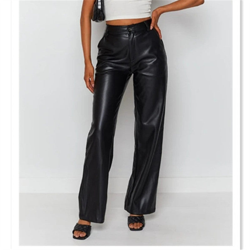 Pantalón de Talle Alto con Corte Recto para Mujer | Ideal para Salidas o Eventos