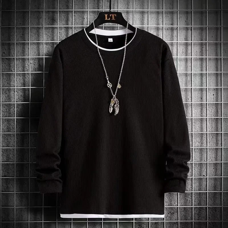Sudadera de Manga Larga con Corte Amplio para Hombre | Ideal para Uso Diario