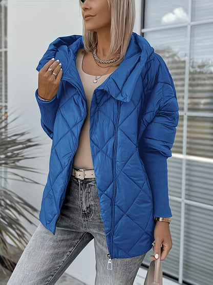 Chaqueta Con Capucha Y Cierre De Cremallera Para Mujer | Ideal Para Actividades Diarias Y Exterior