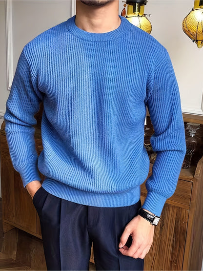Jersey de Punto para Hombre con Diseño Trenzado | Ideal para Uso Diario