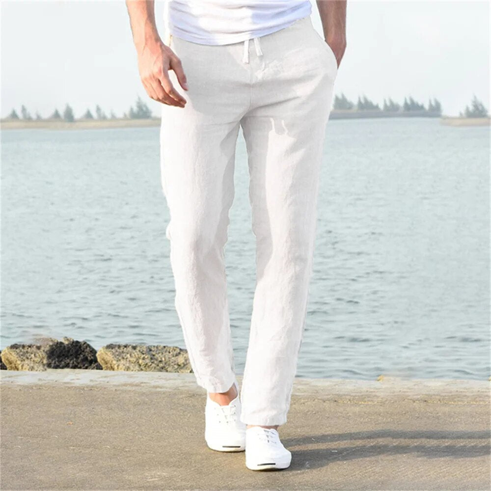Pantalón con Cintura Elástica y Cordón Ajustable para Hombre | Ideal para Uso Diario y Ocio