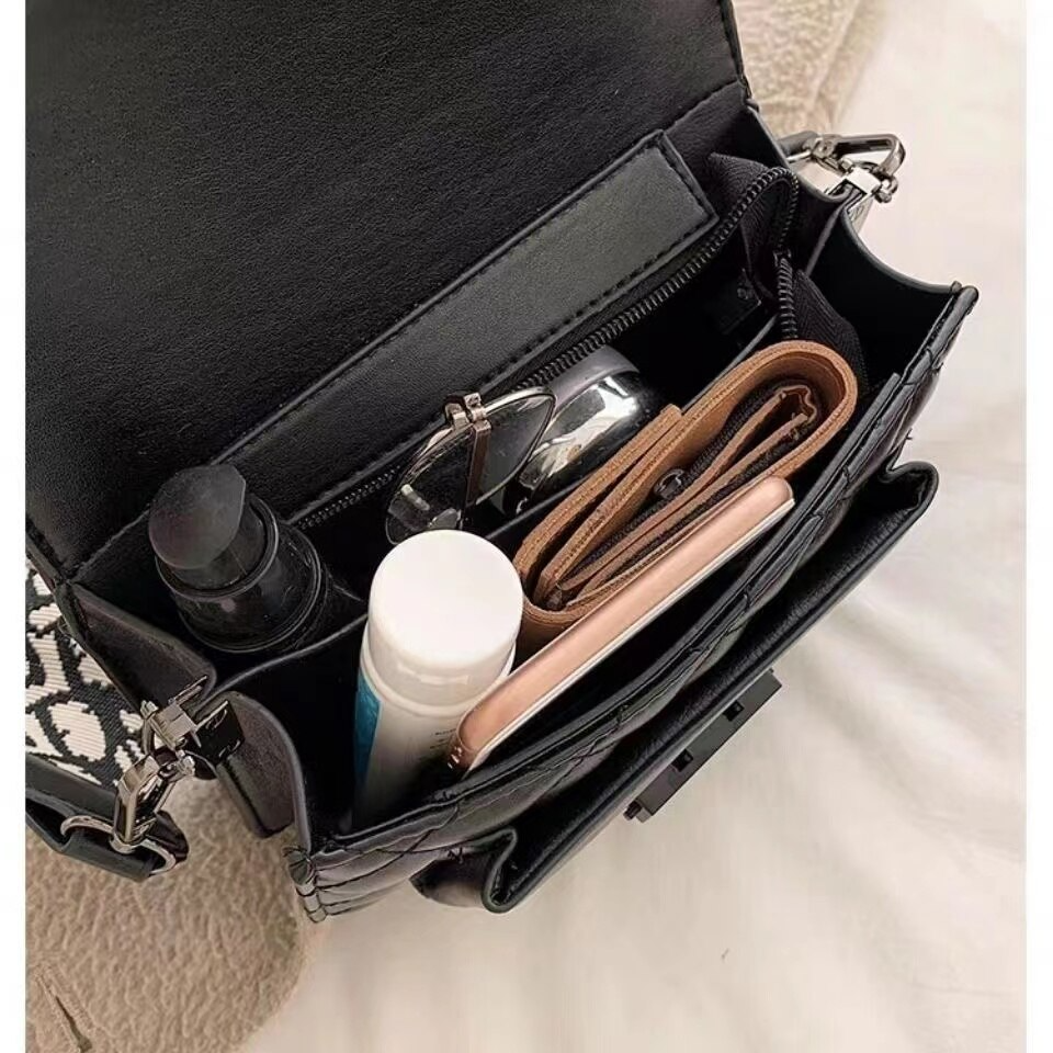 Bolso de Mano Compacto con Varias Bolsas Interiores para Mujer | Ideal para Uso Diario