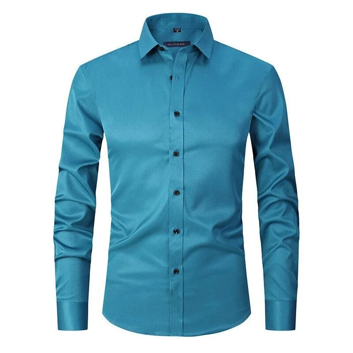 Camisa de Corte Versátil con Finition sin Pliegues para Hombre | Ideal para Uso Diario y Todas las Temporadas