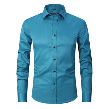 Camisa de Corte Versátil con Finition sin Pliegues para Hombre | Ideal para Uso Diario y Todas las Temporadas