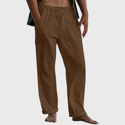 Pantalón Para Hombre Con Corte Holgado Y Cordon De Ajuste | Ideal Para Uso Diario Y Contextos Informales