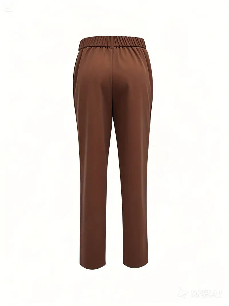 Pantalón Slim con Cintura Ajustada y Bolsillos Laterales para Hombre | Ideal para Uso Diario