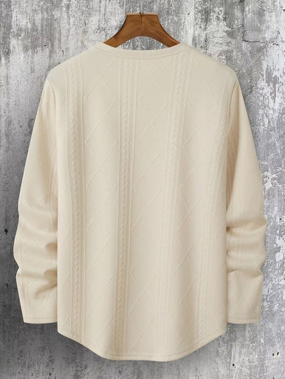 Sudadera Con Cuello Redondo Y Corte Amplio Para Hombre | Ideal Para Uso Diario