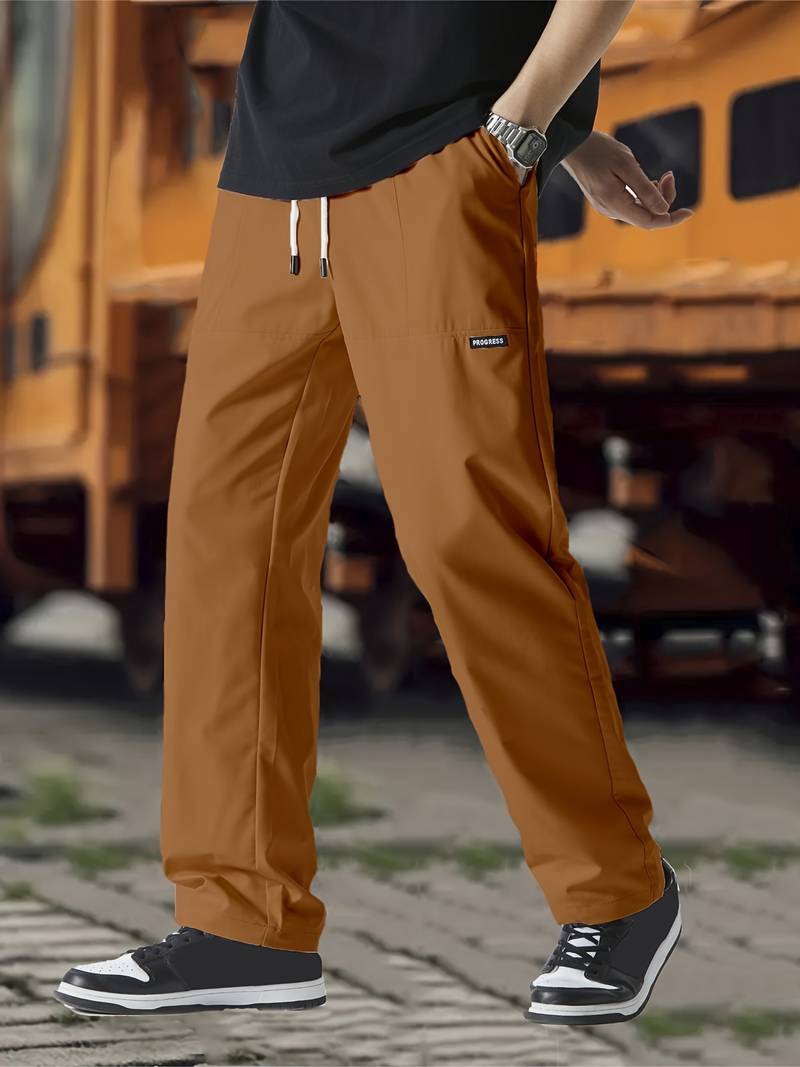 Pantalón con Cintura Elástica y Cordón Ajustable para Hombres | Ideal para Uso Diario y Salidas Informales