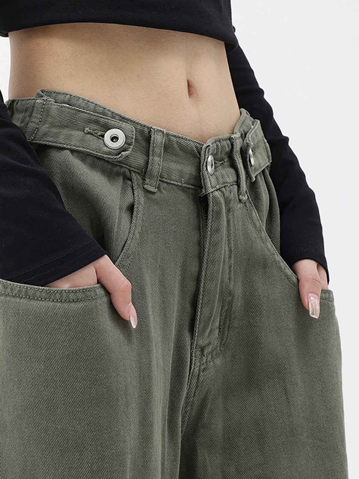 Pantalón Oversize con Piernas Anchas y Talle Alto para Mujer | Ideal para Uso Diario o Salidas Informales