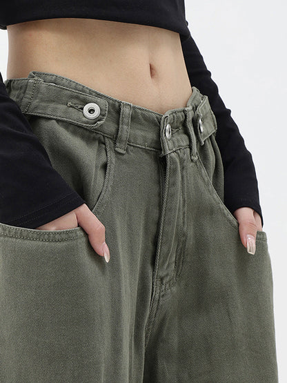 Pantalón Oversize con Piernas Anchas y Talle Alto para Mujer | Ideal para Uso Diario o Salidas Informales