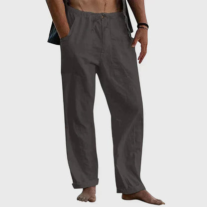 Pantalón Para Hombre Con Corte Holgado Y Cordon De Ajuste | Ideal Para Uso Diario Y Contextos Informales