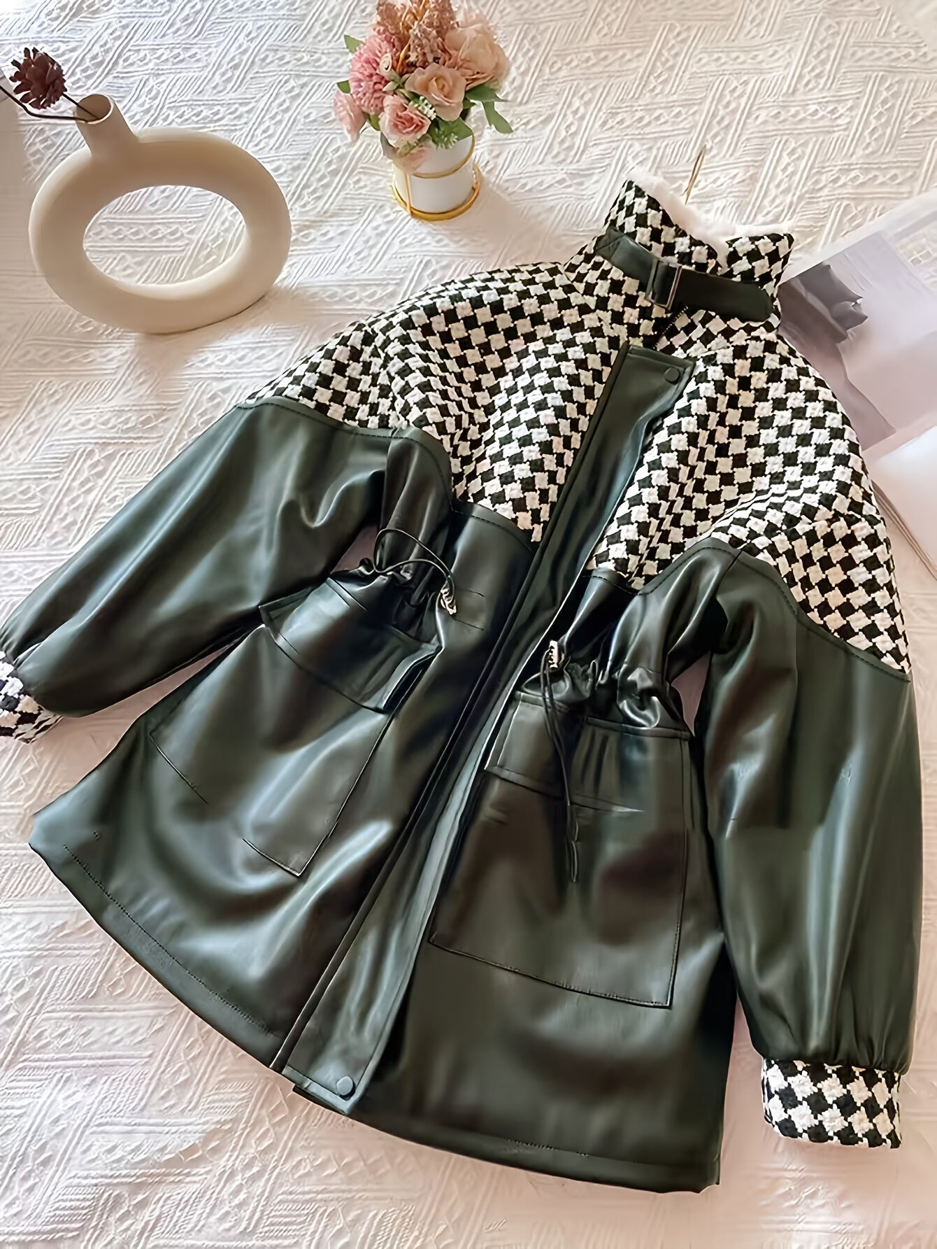 Chaqueta Con Cremallera y Cuello Alto Para Mujer | Ideal Para Otoño e Invierno