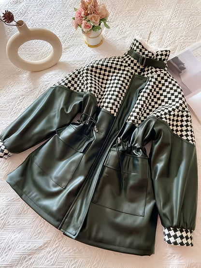 Chaqueta Con Cremallera y Cuello Alto Para Mujer | Ideal Para Otoño e Invierno