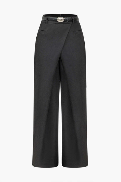 Pantalón Con Cintura Alta Y Ceñidor Cruzado Para Mujer | Ideal Para Uso Diario