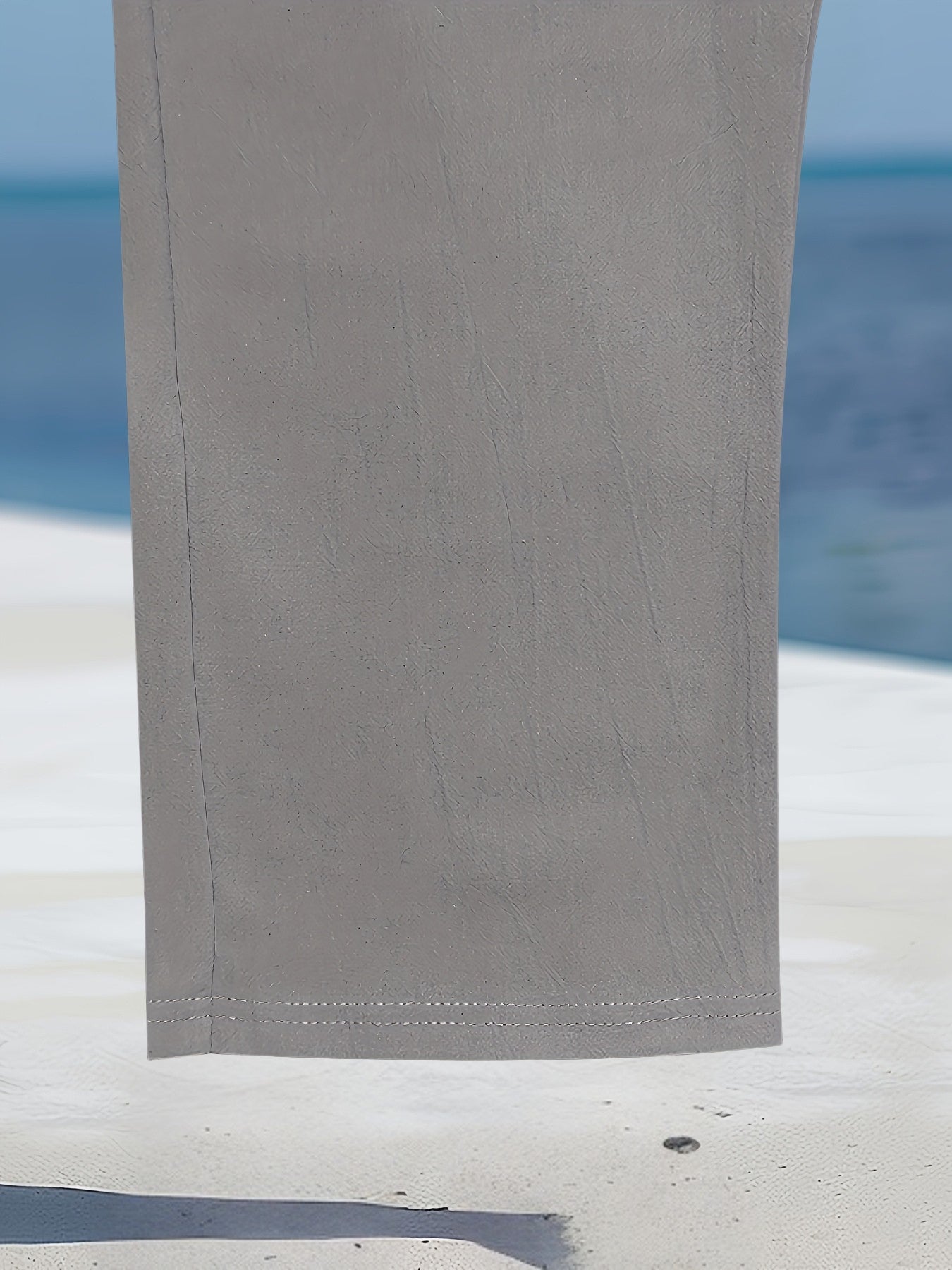 Pantalón de Pierna Ancha con Cintura Elástica y Cordón para Hombre | Ideal para Uso Diario