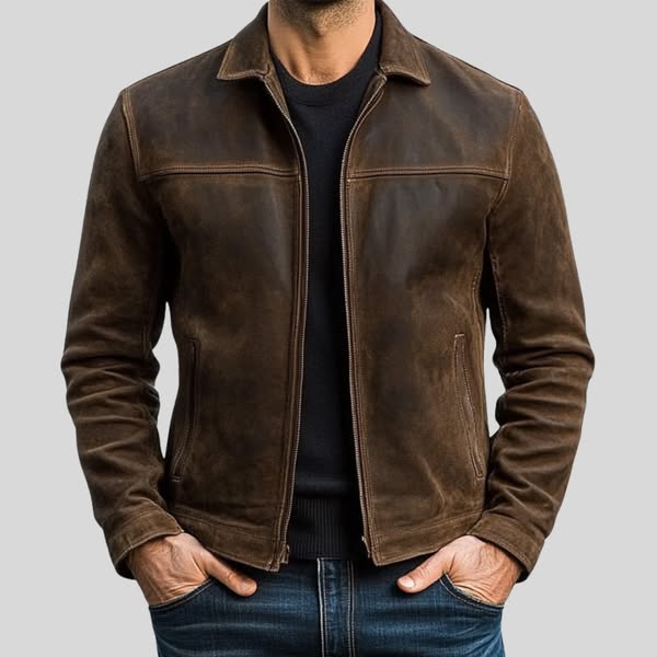 Chaqueta Con Cierre De Cremallera Y Bolsillos Para Hombre | Ideal Para Uso Diario
