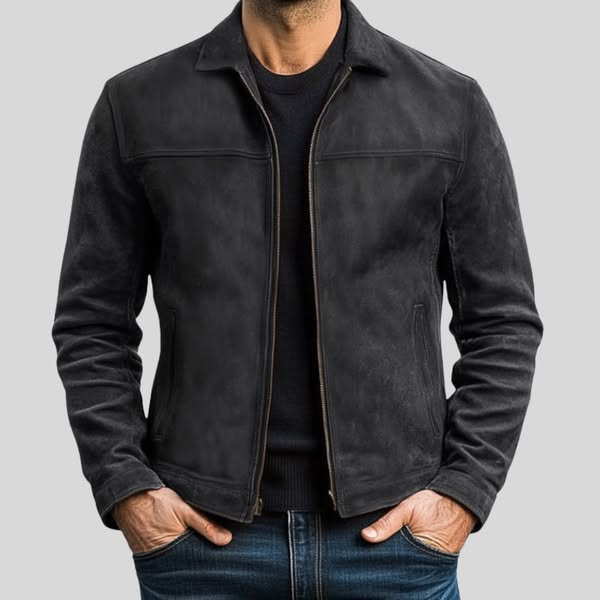 Chaqueta Con Cierre De Cremallera Y Bolsillos Para Hombre | Ideal Para Uso Diario