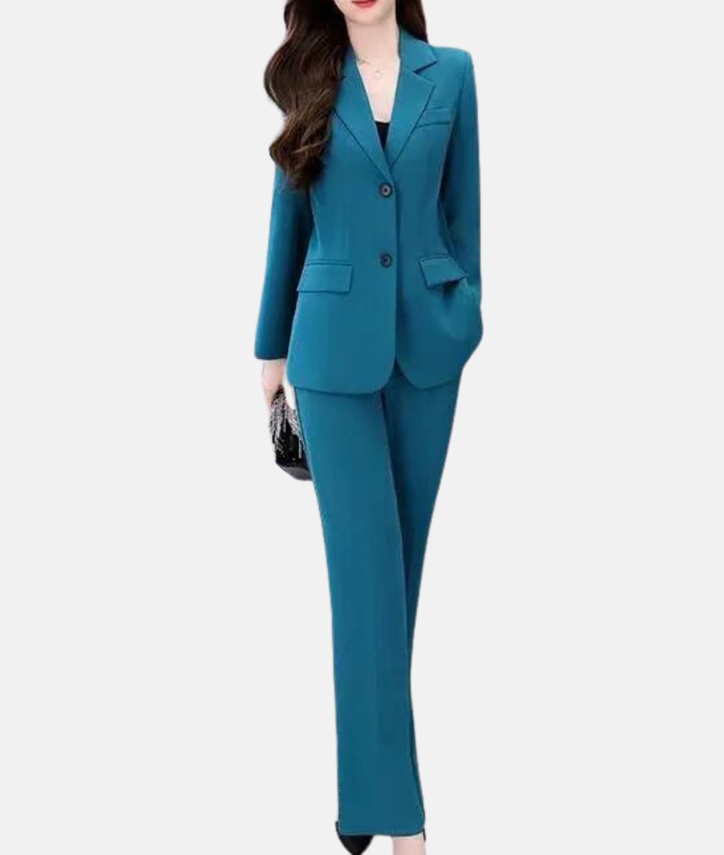 Conjunto De Chaqueta Ajustada Y Pantalón Tailleur Para Adultos | Ideal Para Entornos Profesionales Y Formales