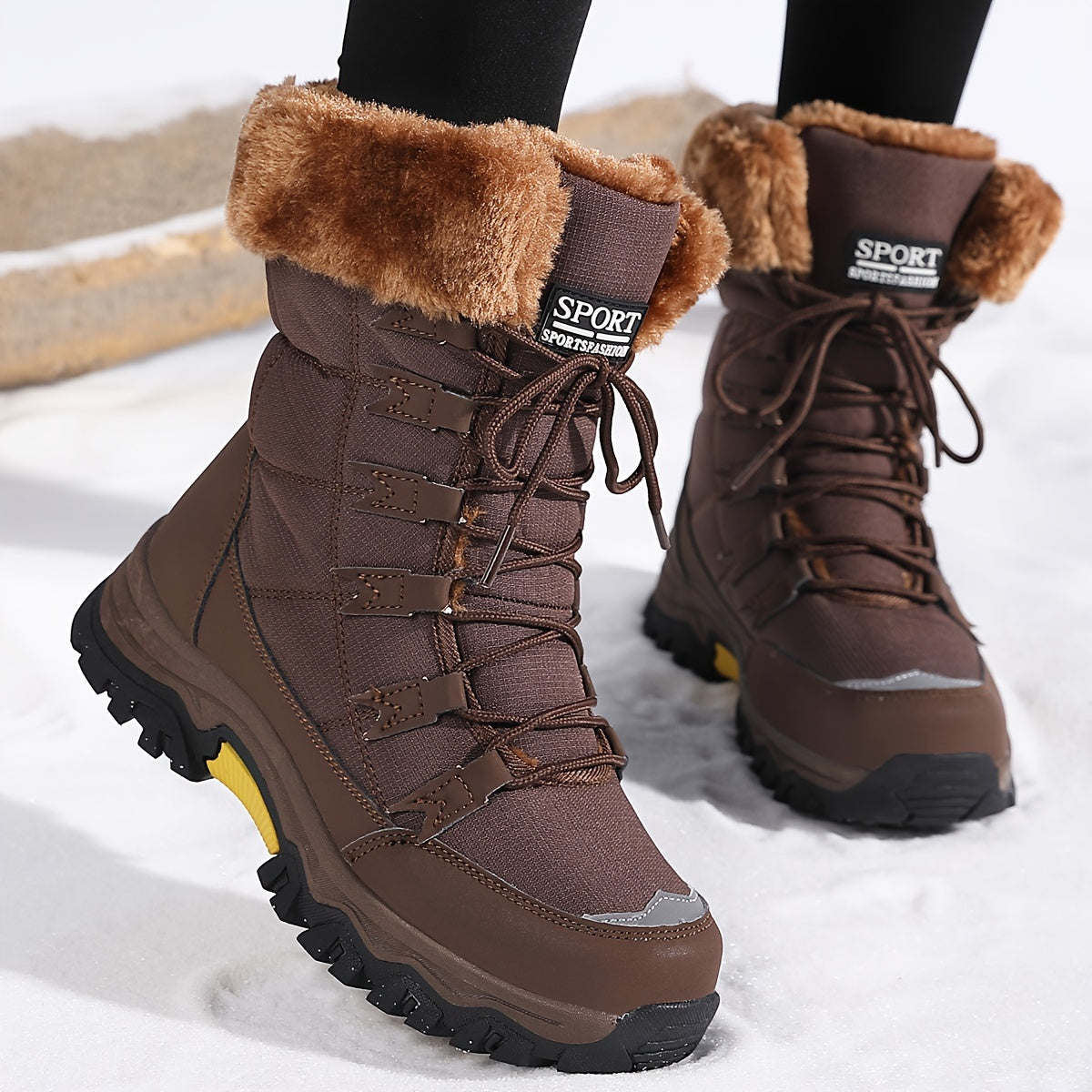 Botas De Invierno Con Diseño A La Altura Del Tobillo Para Mujer | Ideal Para Invierno
