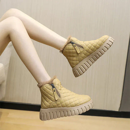 Botas de Invierno con Cremallera Lateral para Mujer | Ideal para Invierno