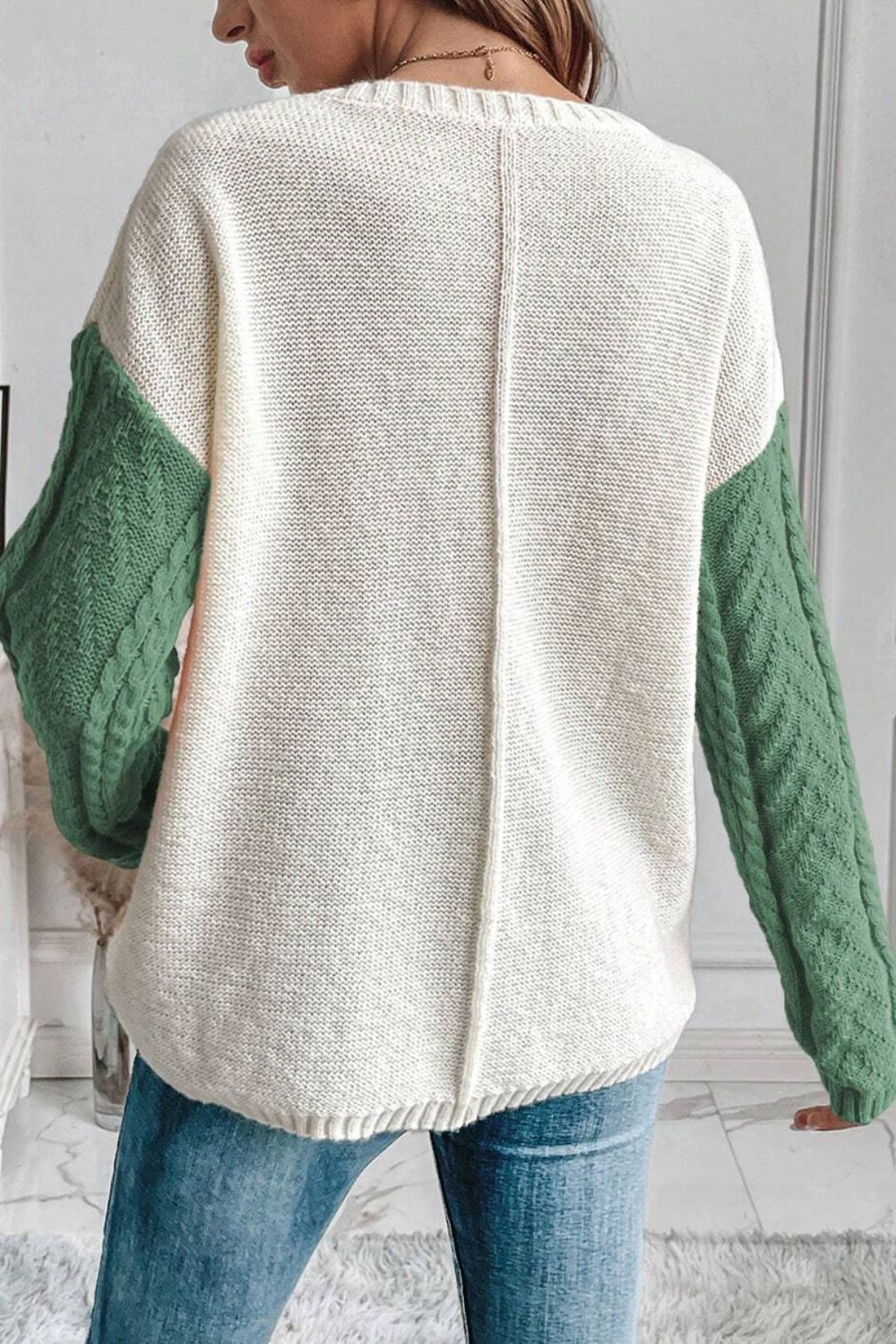 Jersey Con Diseño Color Block Y Mangas Largas Para Mujer | Ideal Para Uso Diario