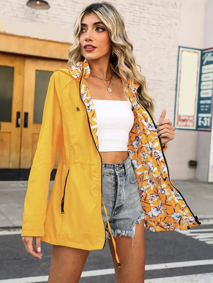 Chaqueta Con Capucha Y Bolsillos Funcionales Para Mujer | Ideal Para Uso Diario Y Actividades Al Aire Libre