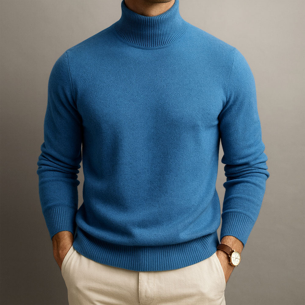Jersey de Cuello Alto con Corte Ajustado para Hombre | Ideal para Entretiempo