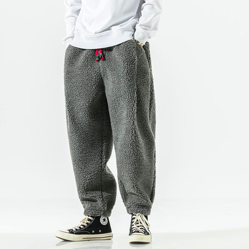 Pantalón Casual de Corte Amplio con Cintura Elástica y Cordón para Hombre | Ideal para Uso Diario