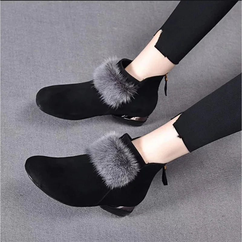 Botas Con Cremallera Trasera Para Mujer | Ideal Para Uso Diario