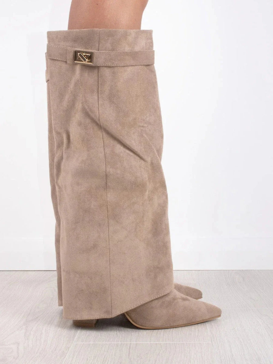 Botas Para Mujer Con Diseño Estructurado Y Detalles Metálicos | Ideal Para Ocasiones Especiales