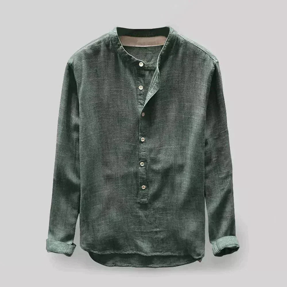 Camisa de Manga Larga de Corte Regular para Hombres | Ideal para Uso Diario y Formal